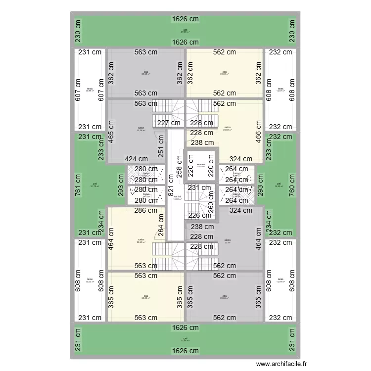 celaliye 1256/5 4 daire dubleks çati piyesi. Plan de celaliye 1256/5 4 daire dubleks çati piyesi. Plan de