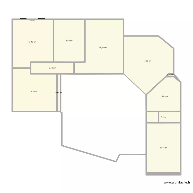 Aiffres plan maison. Plan de 11  et 85 m²