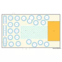 Plan réveillon 2026-2027 avec table de 18 personnes