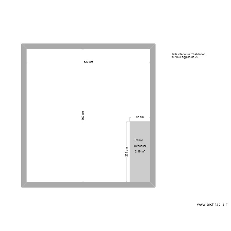 Dalle THIERRY Doussard. Plan de 1 pièce et 29 m2
