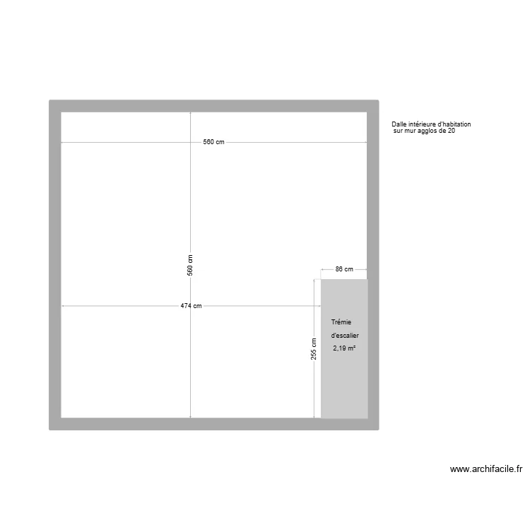 Dalle THIERRY Doussard. Plan de 1 et 31 m² Dalle THIERRY Doussard. Plan de 1 et 31 m²