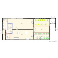 creche 21 avec 21 enfants bureau intérieur et passage