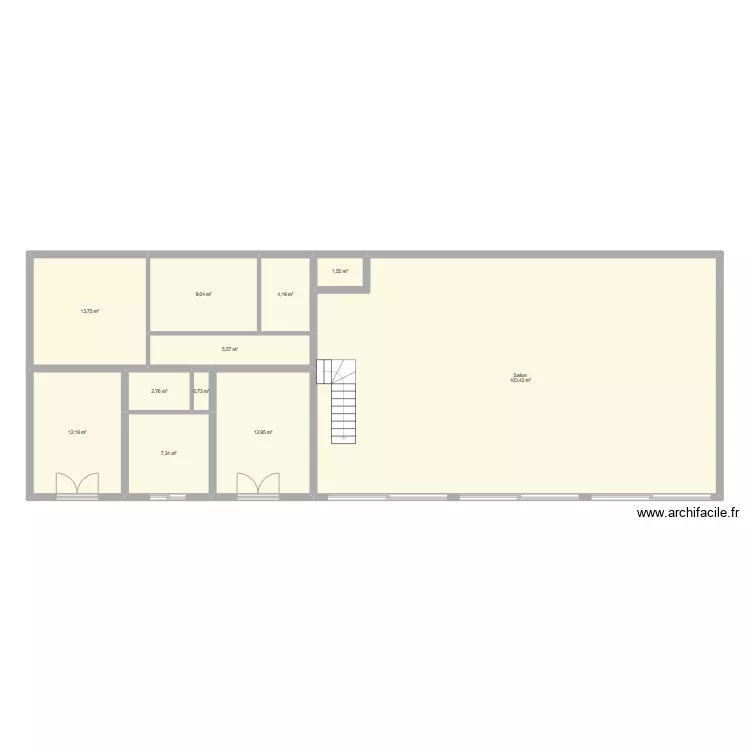 Villa Tarzan 1. Plan de 