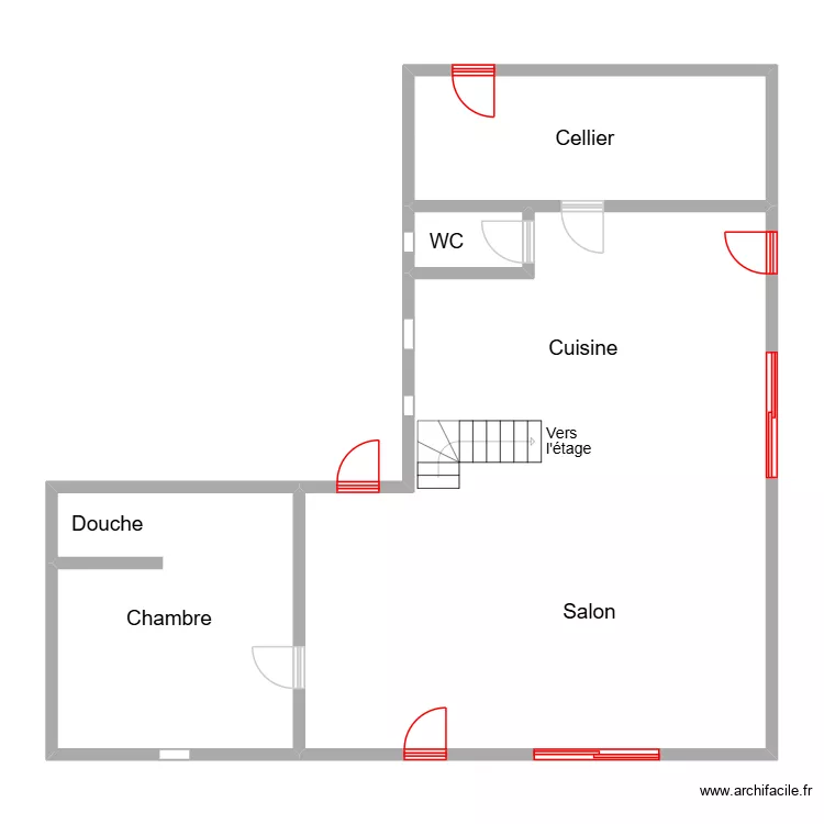 Cobelli_Plan. Plan de 4  et 119 m²