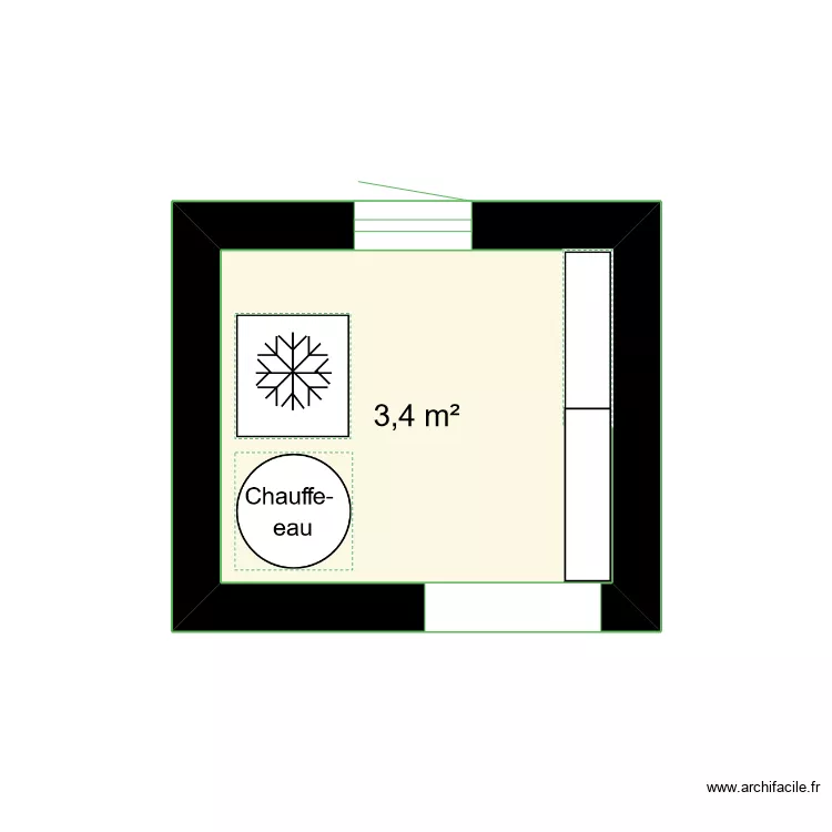 buanderie . Plan de 