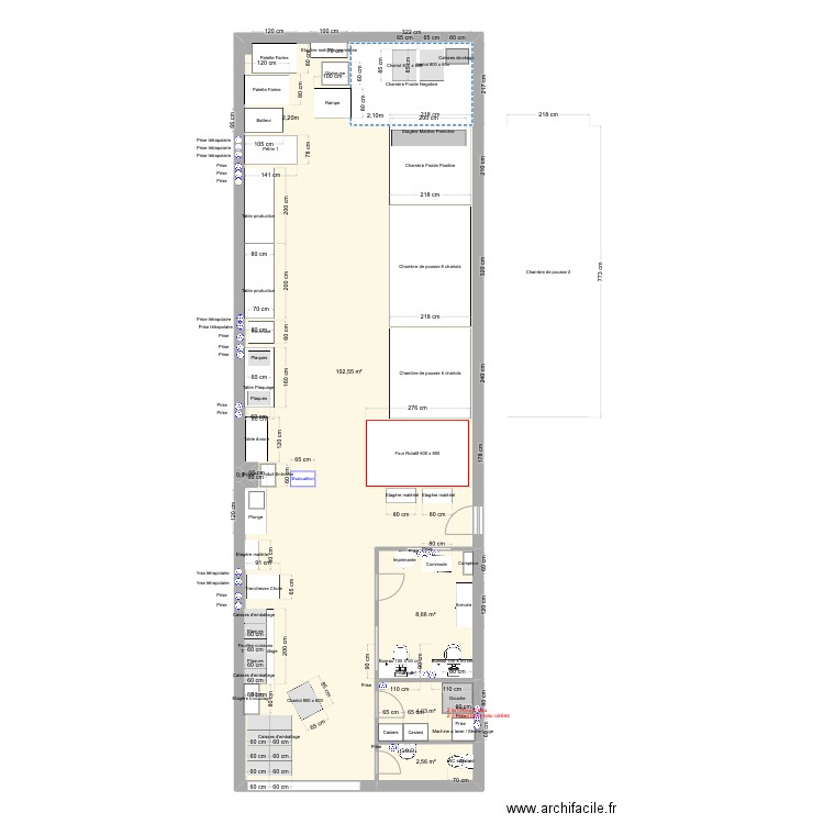 Montreuil 120m2 - 23.03.24. Plan de 5 pièces et 118 m2