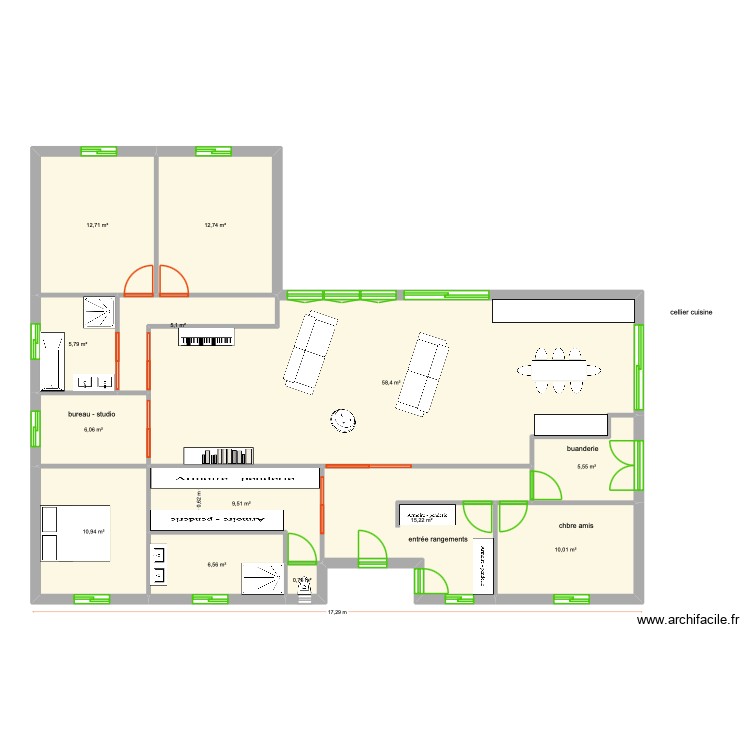 bricelily. Plan de 0 pièce et 0 m2