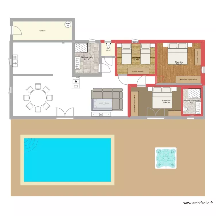 lacanau. Plan de 8 Pièces et 65 m² lacanau. Plan de 8 Pièces et 65 m²