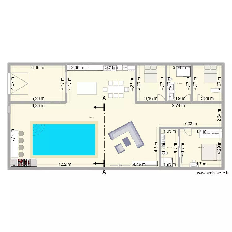 FIRST essaie. Plan de 4 et 261 m² FIRST essaie. Plan de 4 et 261 m²