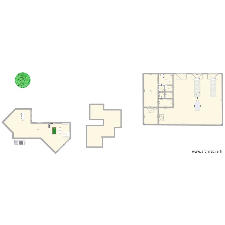 maison essai. Plan de 10 pièces et 902 m2
