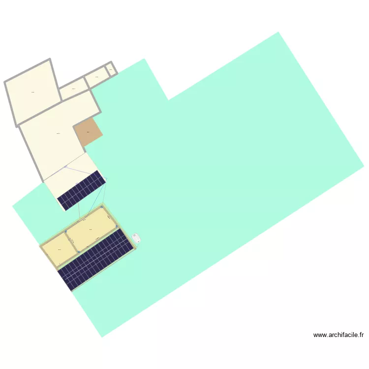 ferme. Plan de 7 Pièces et 417 m²