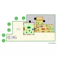 PLAN  EXISTANT  EXTENSION  RDC SALON+ CH. Etage 3