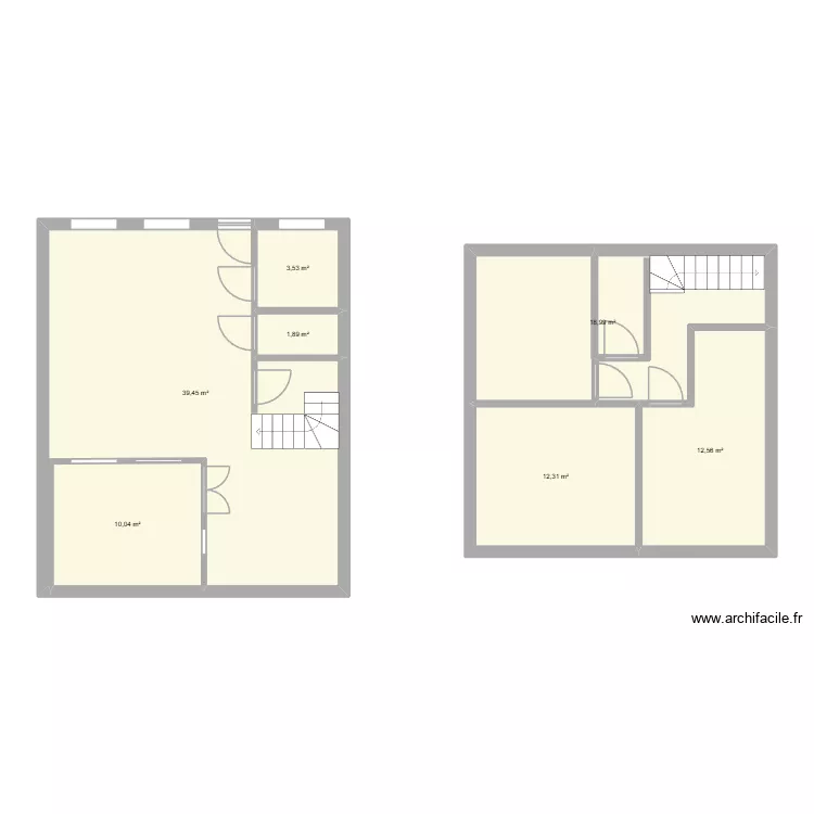 bergues. Plan de 7  et 99 m²