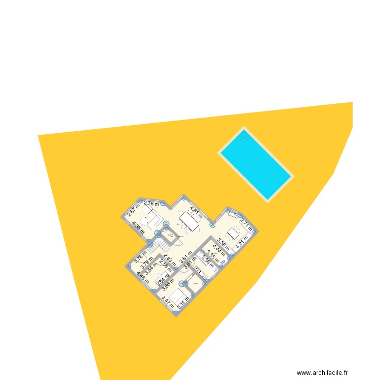 maison cournon. Plan de 5 pièces et 112 m2