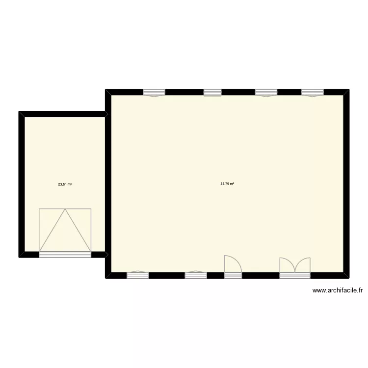 amedeo semis. Plan de 2  et 112 m²