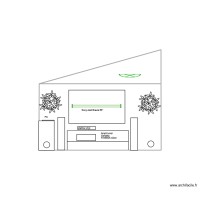 Mur coté TV sans porte