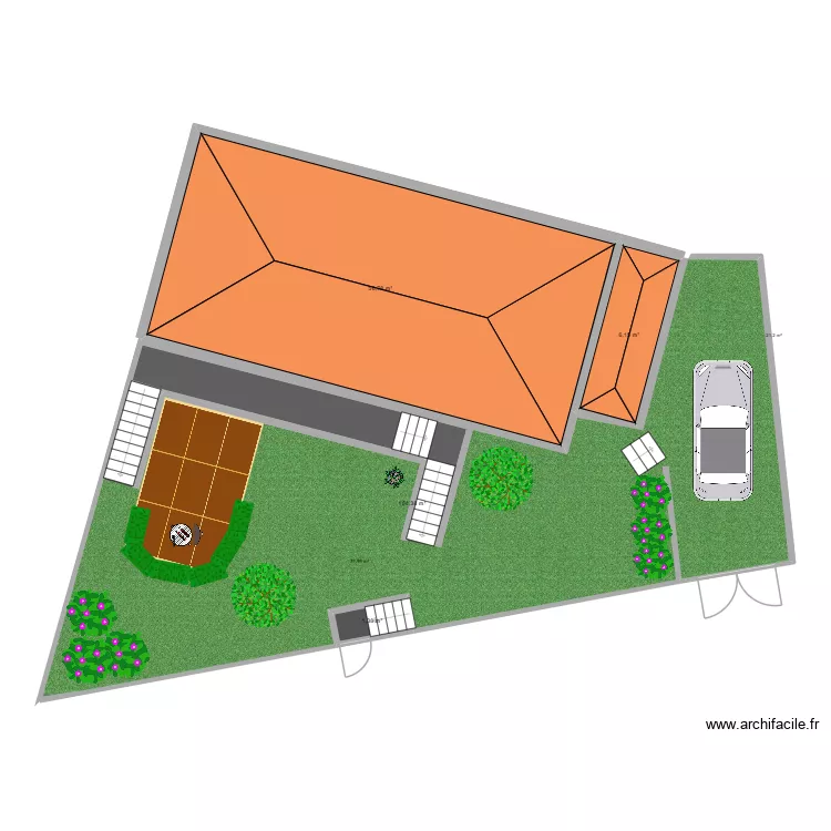 Aveyron. Plan de 4 et 169 m² Aveyron. Plan de 4 et 169 m²
