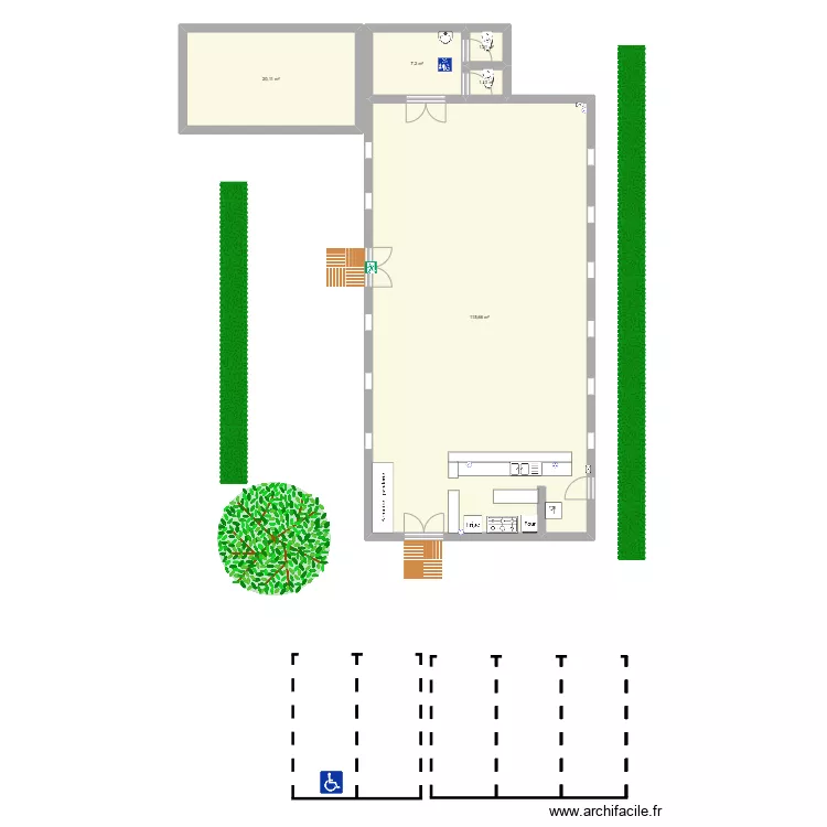 Salle des f&ecirc;tes Plounez. Plan de 