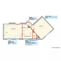 135 Raspail Plan ELEC Couloir Suite Parentale Dressing