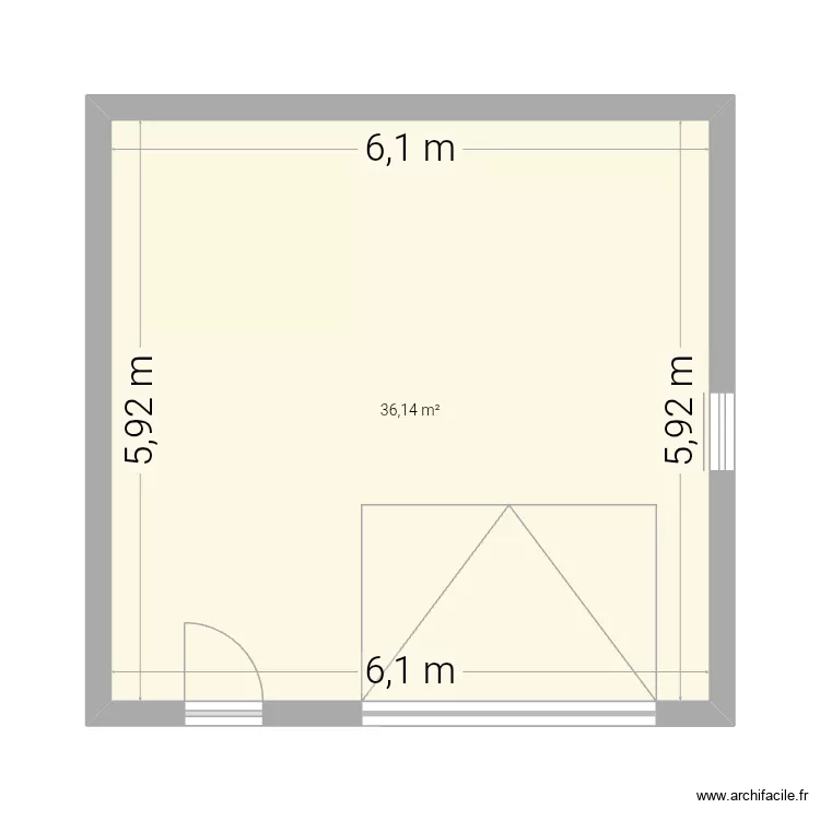 Garage. Plan de 1 et 36 m² Garage. Plan de 1 et 36 m²
