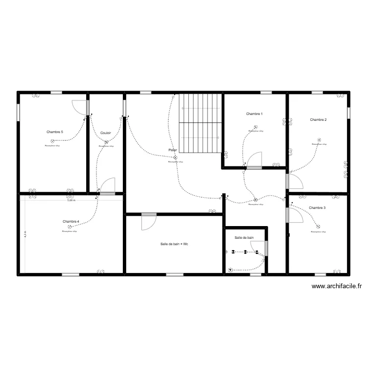 Impasse du Moulin Barreau Pérignac 1er étage élec. Plan de Impasse du Moulin Barreau Pérignac 1er étage élec. Plan de