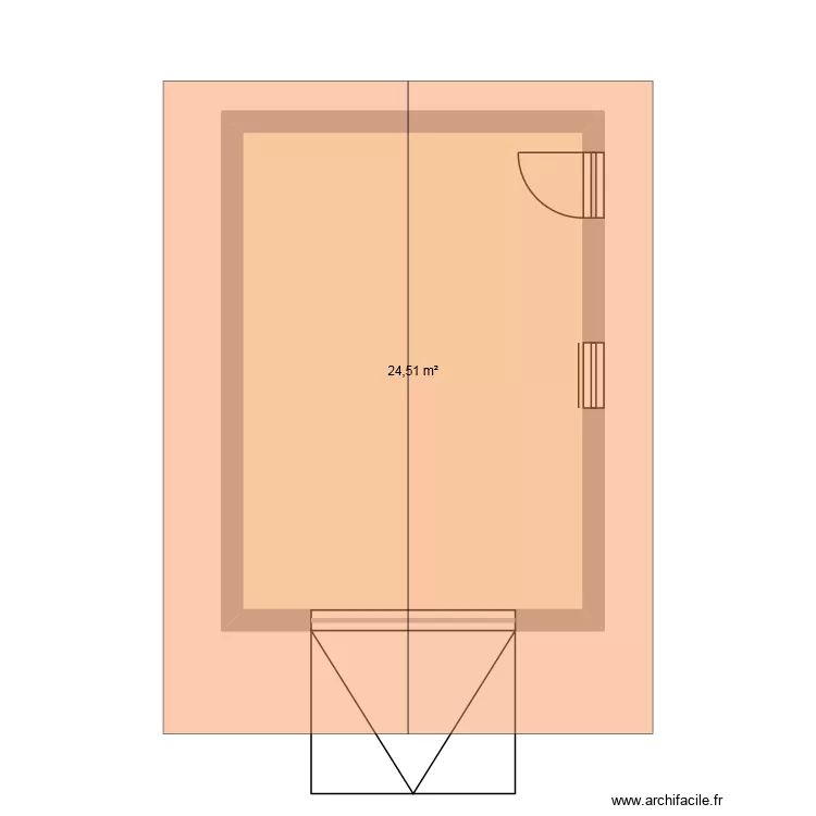 jardin. Plan de 1 et 25 m² jardin. Plan de 1 et 25 m²