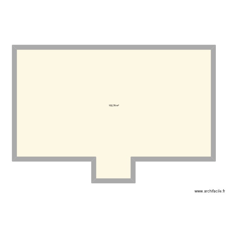 Maison. Plan de 1 pièce et 103 m2