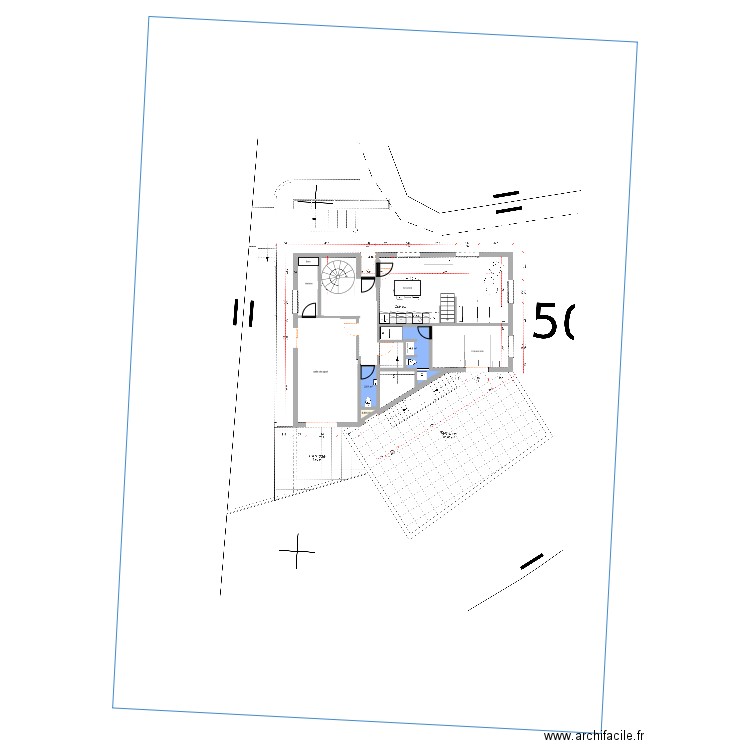 Robert +1. Plan de 3 pièces et 9 m2