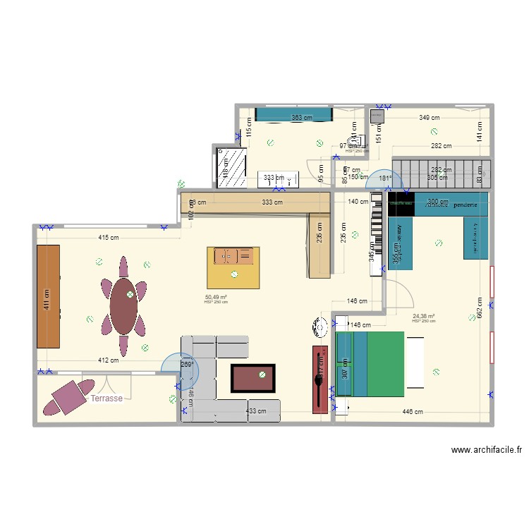 chambre. Plan de 0 pièce et 0 m2