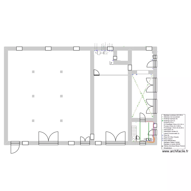 Hebergeages pisseloup V7. Plan de 