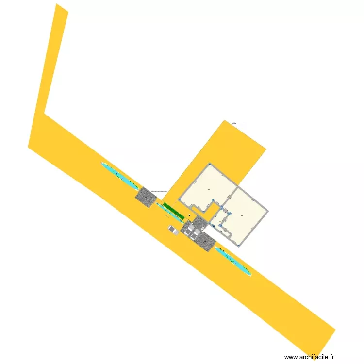 Canal Lacroix Busage du Foss&eacute; Avant travaux. Plan de 3 Pièces et 295 m²