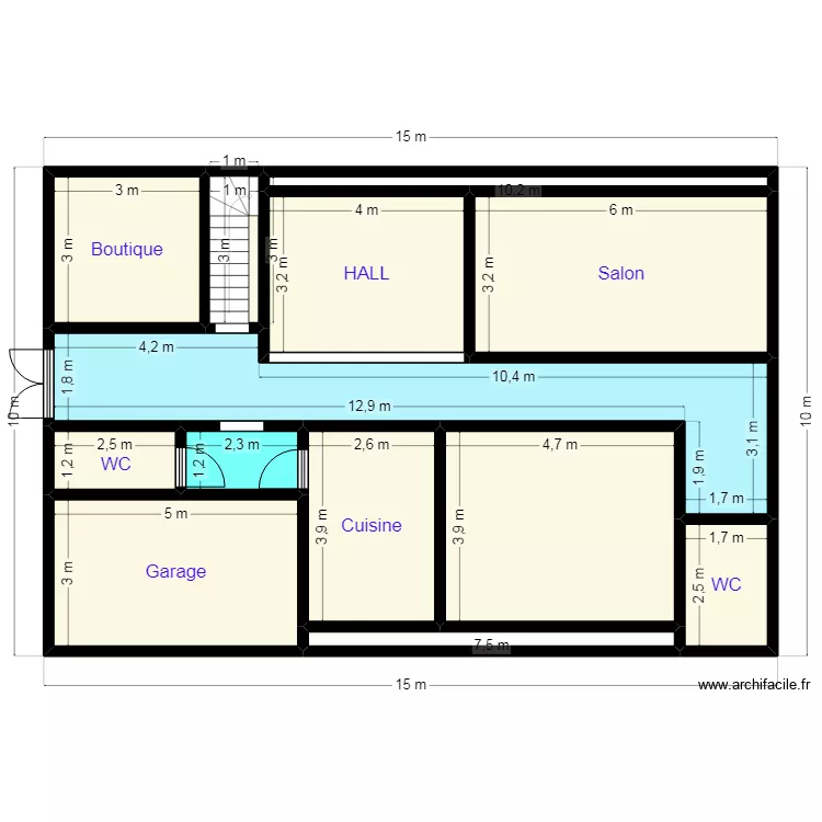 PLAN 15X10 41 19 18 18. Plan de 