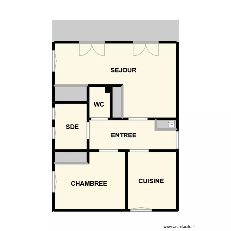 choudry. Plan de 12  et 49 m²