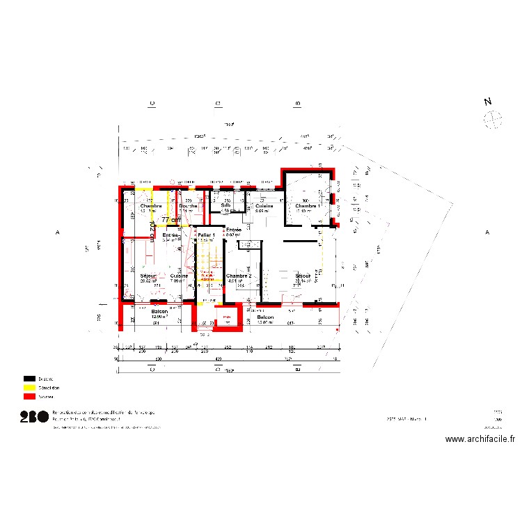 Plan électrique 2.5pces. Plan de 0 pièce et 0 m2