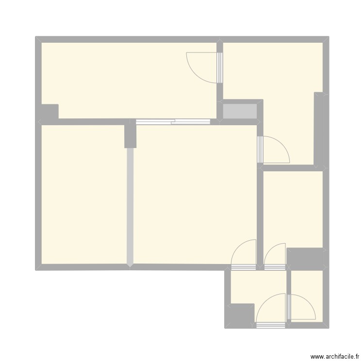 Ver 1. Plan de 10 pièces et 43 m2
