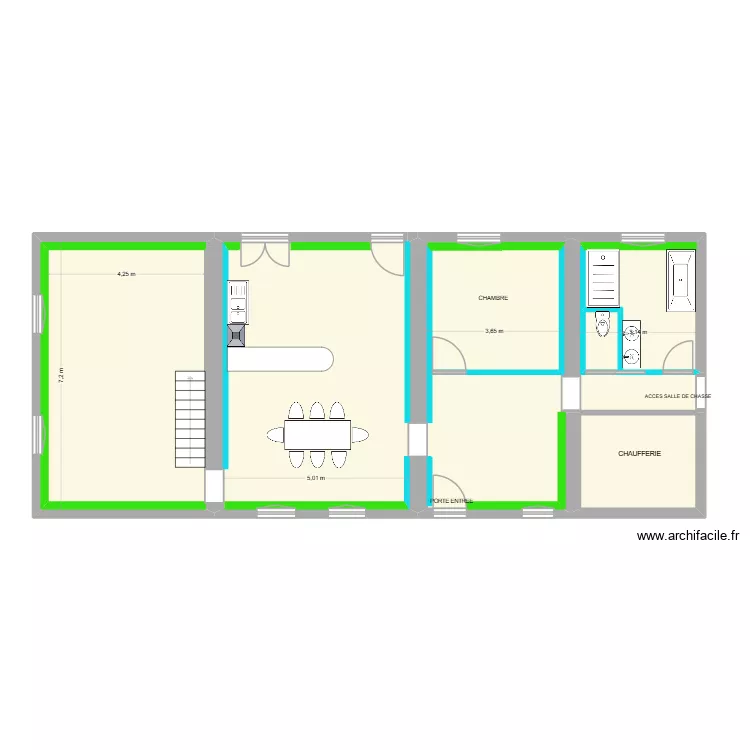 BAPTISTE PROULT. Plan de 6  et 112 m²