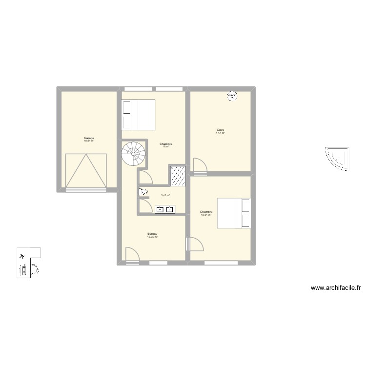 maison bas +esc. Plan de 0 pièce et 0 m2