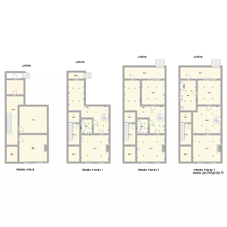 Bordeaux RDC. Plan de 