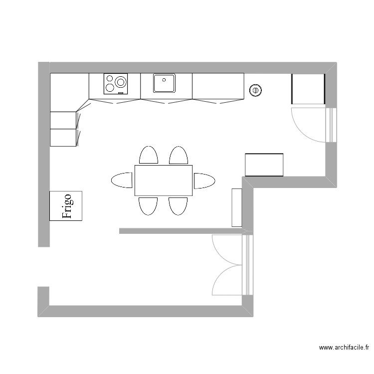 cuisine. Plan de 0 pièce et 0 m2
