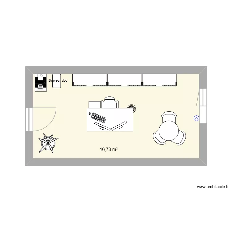 Bureau DAF. Plan de 