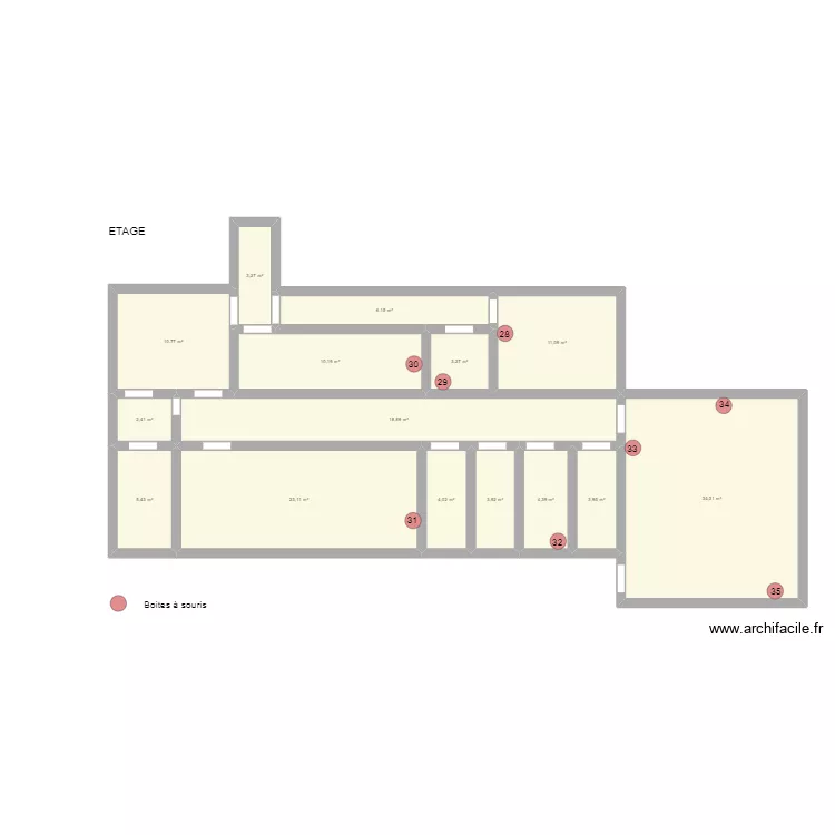 AGRO TOP 1er &eacute;tage. Plan de 