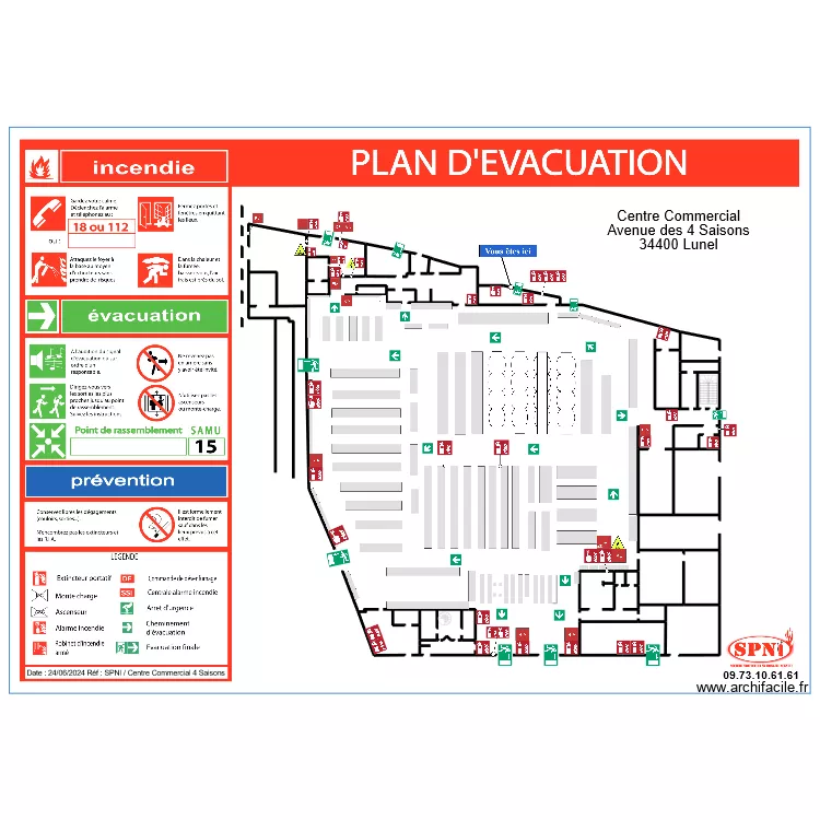 4 SAISONS INTERMARCHÉ EVAC 4. Plan de 4 SAISONS INTERMARCHÉ EVAC 4. Plan de