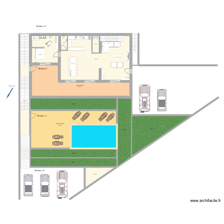 Villa S&eacute;r&eacute;na rdc. Plan de 0 pièce et 0 m2
