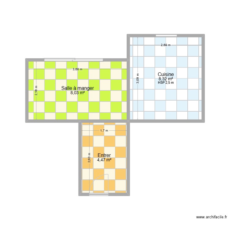 Maison Future 1. Plan de 3 pièces et 21 m2