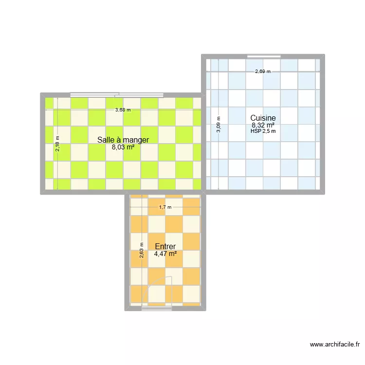 Maison Future 1. Plan de 3 pièces et 21 m²