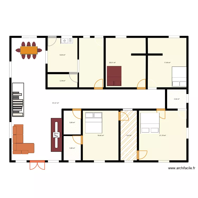 SOEUR AMAELIE. Plan de 11 et 185 m² SOEUR AMAELIE. Plan de 11 et 185 m²