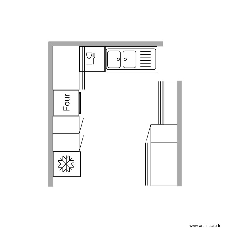 cuisine Sab & Max. Plan de 0 pièce et 0 m2