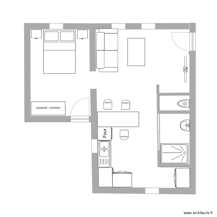 T2 ok. Plan de 0 pièce et 0 m2