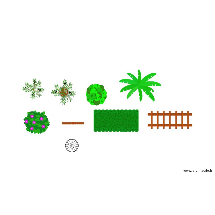 JARDIN. Plan de 0 pièce et 0 m2