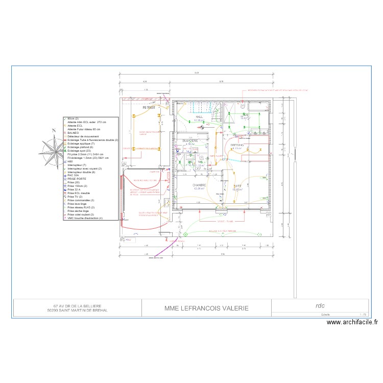 LEFRANCOIS RDC. Plan de 0 pièce et 0 m2